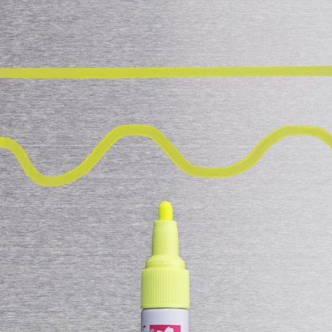 Marker Paint FLUO ze średnią żółtą końcówką, Sakura
