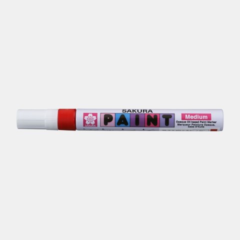 Marker Paint ze średnią czerwoną końcówką, Sakura