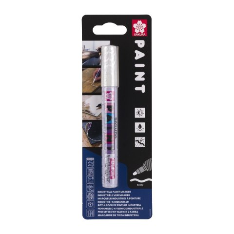 Marker Paint ze średnią końcówką, biały, Sakura