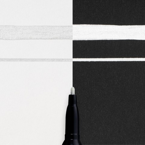 Marker Pen-touch Fine srebrny, Sakura