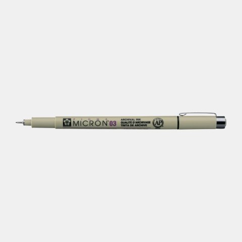 Marker, długopis Pigma Micron 03, 0,35 mm czarny, Sakura