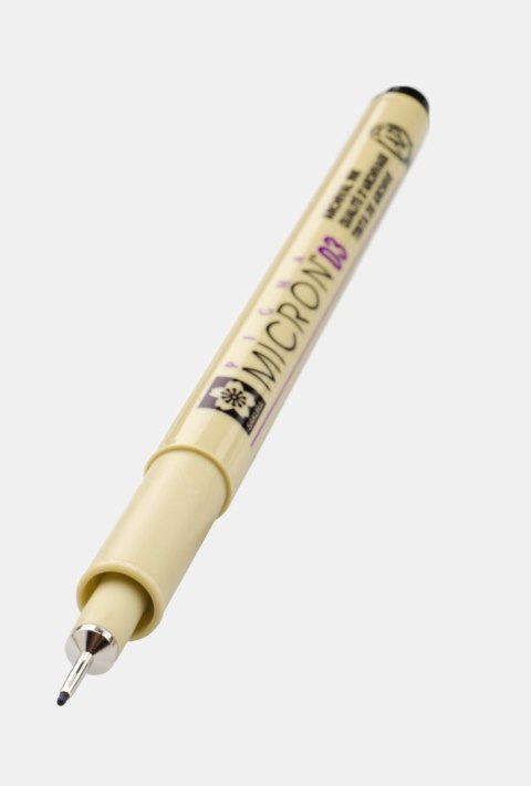 Marker, długopis Pigma Micron 03, 0,35 mm czarny, Sakura