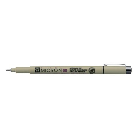 Marker, długopis Pigma Micron 08, 0,5 mm czarny, Sakura