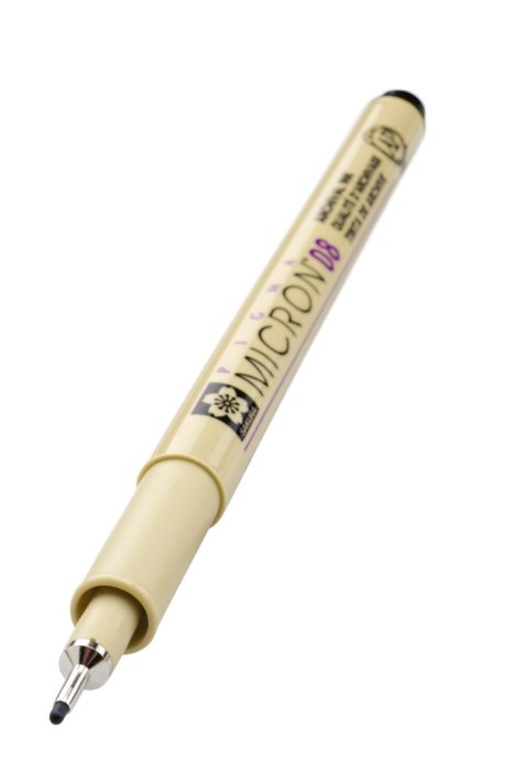 Marker, długopis Pigma Micron 08, 0,5 mm czarny, Sakura