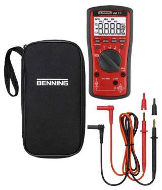 Miernik uniwersalny BENNING MM 2-2, cyfrowy z akcesoriami