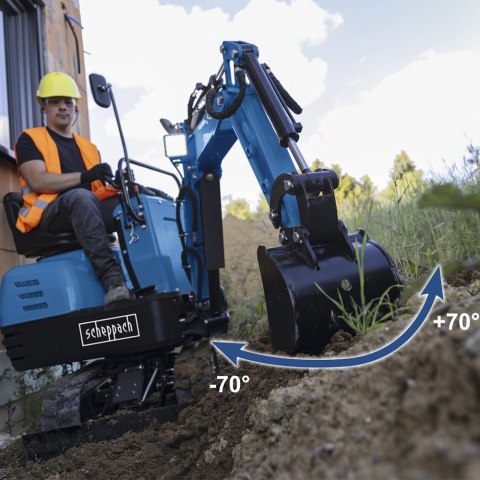 Minikoparka Scheppach EXC815