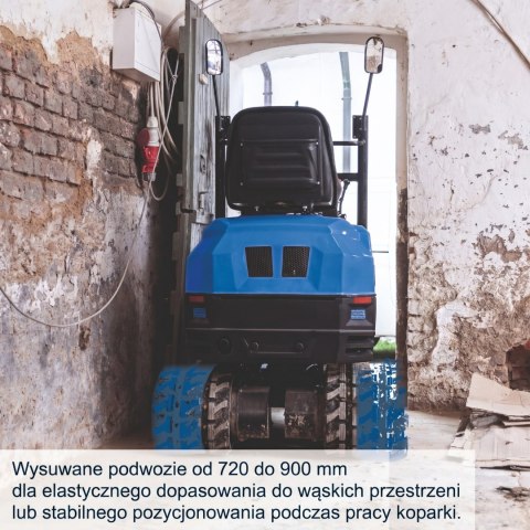Minikoparka spalinowa 1080 kg 11,5 KM EXC1400 Scheppach 5915003903