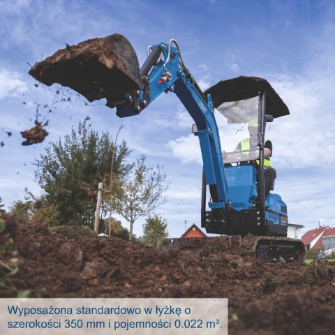 Minikoparka spalinowa 1080 kg 11,5 KM EXC1400 Scheppach 5915003903