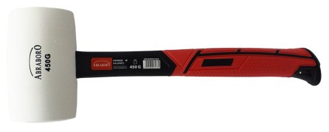 Młotek gumowy biały 450 g Abraboro