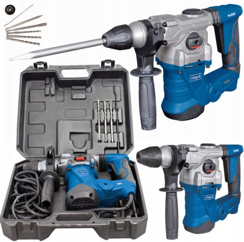 Młotowiertarka SDS-Plus 1250 W 5 J z walizką i zestawem wierteł i dłut DH1300 Plus Scheppach 5907902901