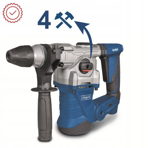 Młotowiertarka SDS-Plus 1250 W 5 J z walizką i zestawem wierteł i dłut DH1300 Plus Scheppach 5907902901