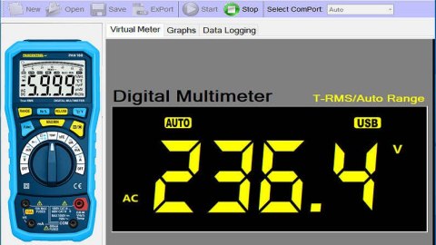 Multimetr cyfrowy PAN 188 True RMS CAT III 1000 V Bluetooth