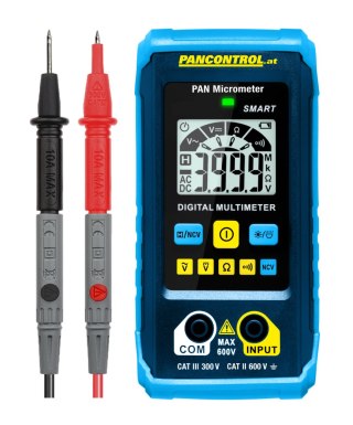 Multimetr cyfrowy PAN MICROMETER 1mV - 600V AC/DC NCV CAT III 300V