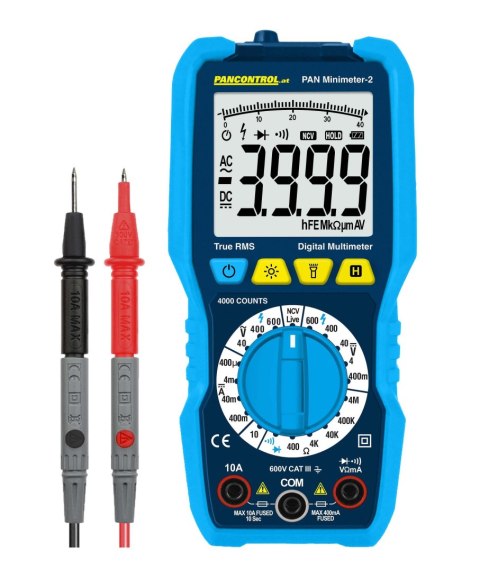 Multimetr cyfrowy PAN MINIMETER-2 CAT III 600V NCV True RMS
