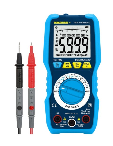 Multimetr cyfrowy PAN PROFIMETER-2 CAT III 600V True RMS