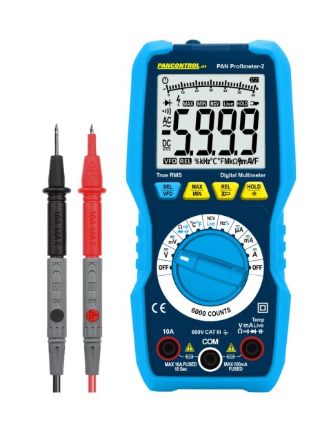 Multimetr cyfrowy PAN PROFIMETER-2 CAT III 600V True RMS