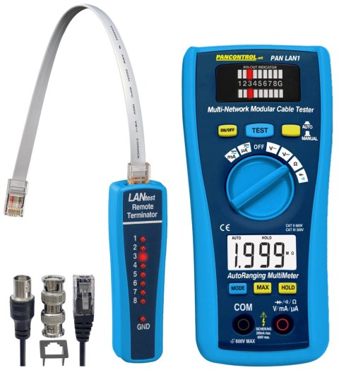 Multimetr cyfrowy Tester LAN PAN LAN1 CAT III 300 V / CAT II 600 V