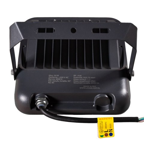 Naświetlacz MIZAR LED 50W 6000lm 4000K IP65 230V antracyt / aluminium