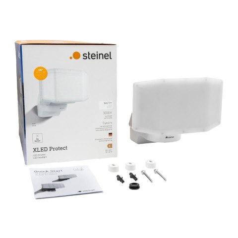 Naświetlacz bez czujnika Steinel XLED Protect 13,6W 3000K 1642lm IP54 IK03 230V biały / tworzywo sztuczne