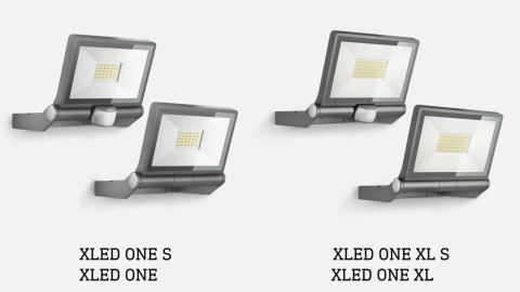 Naświetlacz z czujnikiem Steinel XLED ONE S LED PIR 18,6W 3000K 2050lm IP44 IK03 230V antracytowy / aluminium