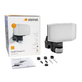 Naświetlacz z czujnikiem Steinel XLED Protect PIR 14,3W 3000K 1642lm IP54 IK03 230V antracytowy / tworzywo sztuczne