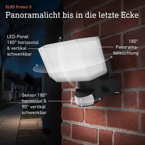 Naświetlacz z czujnikiem Steinel XLED Protect PIR 14,3W 3000K 1642lm IP54 IK03 230V biały / tworzywo sztuczne