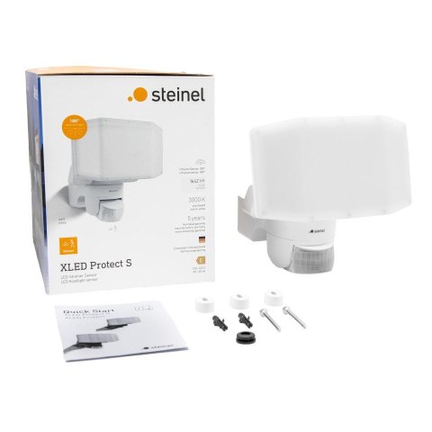 Naświetlacz z czujnikiem Steinel XLED Protect PIR 15,1W 3000K 1642lm IP54 IK03 230V antracyt/ tworzywo sztuczne