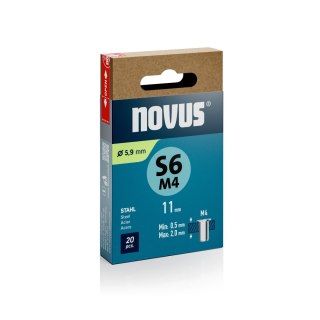 Nitonakrętki stalowe SM4/10,5 NOVUS [20 szt.]