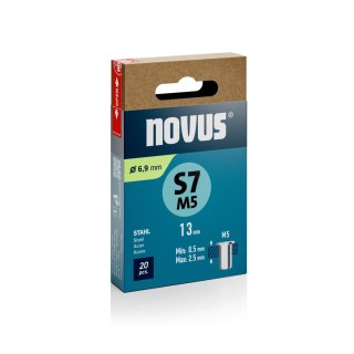 Nitonakrętki stalowe SM5/11,5 NOVUS [20 szt.]