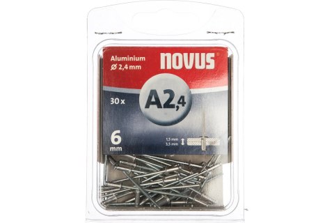 Nity aluminiowe A2,4/6 NOVUS [30 szt.]