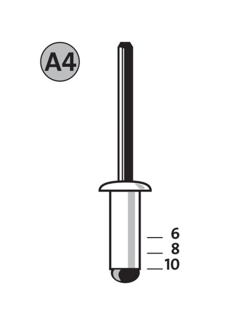 Nity aluminiowe A4/6 NOVUS [30 szt.]