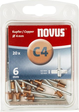 Nity miedziane C4/6 NOVUS [20 szt.]