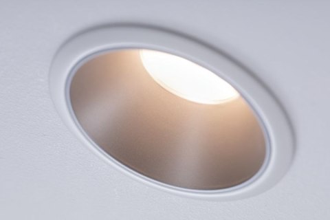 Oprawa do wbudowania COLE COIN LED 3-STEP DIM 1x6W 470lm 2700K IP44 230V biały / srebrny matowy