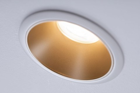 Oprawa do wbudowania COLE GU10. max. 10W 88mm 230V biały matowy/ złoty matowy