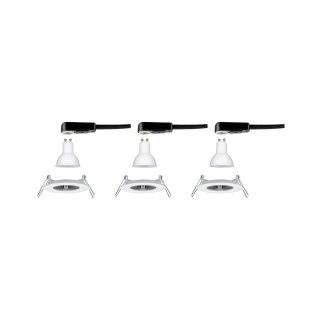 Oprawa do wbudowania NOVA LED DIM stała zestaw 3xGU10 6.5W 460lm 78mm 2700K IP44 230V biały mat