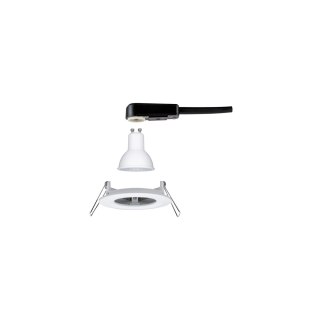 Oprawa do wbudowania NOVA LED stała GU10 6.5W 460lm 78mm 2700K IP44 230V biały mat