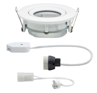Oprawa do wbudowania NOVA PLUS LED DIM wychylna GU10 max.35W 93mm IP65 230V biały matowy / aluminium