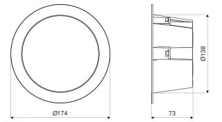 Oprawa downlight z czujnikiem ruchu i zmierzchu STEINEL DL 150 SC 17,3W LED HF Bluetooth Mesh 3000K /4000K / 5700K IP54 IK05 