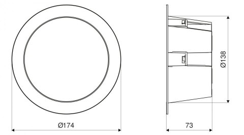 Oprawa downlight z czujnikiem ruchu i zmierzchu STEINEL DL 150 SC 17,3W LED HF Bluetooth Mesh 3000K /4000K / 5700K IP54 IK05 