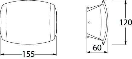 Oprawa elewacyjna ABRAM 150 CLEAR Fumagalli R7S LED 3,5W 150 mm 2700K/4000K/6500K SET IP55 230V czarny / tworzywo sztuczne