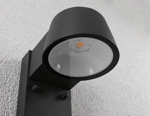 Oprawa elewacyjna CAPEA LED 6W 500lm 3000K czujnik ruchu zmierzchu IP44 230V antracyt aluminium
