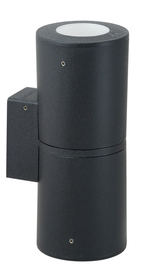 Oprawa elewacyjna FRANCA 90-2L WALL FROSTED Fumagalli GU10 LED CCT 2x4,8W 240 mm 2700K/4000K SET IP55 góra/dół 230V czarny / two
