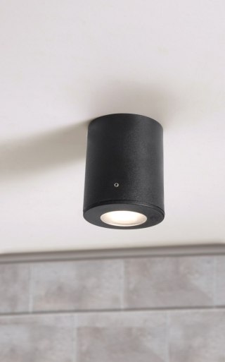Oprawa elewacyjna FRANCA 90 FROSTED Fumagalli GU10 LED CCT 4,8W 90 mm 2700K/4000K SET IP55 230V czarny / tworzywo sztuczne