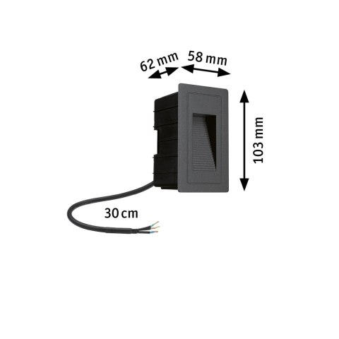 Oprawa elewacyjna HIGH 4W 3000K 500lm IP44 230V czarny / aluminium