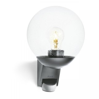 Oprawa elewacyjna elewacyjna z czujnikiem ruchu i zmierzchu STEINEL L585 S PIR max.60W E27 IP44 230V antracyt / szkło / tworzyw