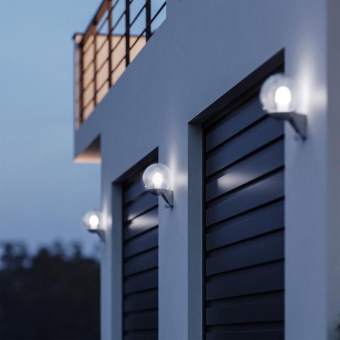 Oprawa elewacyjna elewacyjna z czujnikiem ruchu i zmierzchu STEINEL L595 S PIR max.60W E27 IP44 230V antracyt / szkło / tworzyw
