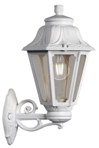 Oprawa elewacyjna kinkiet BISSO/ANNA CLEAR Fumagalli E27 wys.450 mm, szer.275 mm IP55 230V biały / tworzywo sztuczne