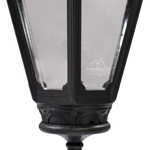 Oprawa elewacyjna kinkiet BISSO/SALEM CLEAR Fumagalli E27 wys.500 mm, szer.315 mm IP55 230V czarny / tworzywo sztuczne