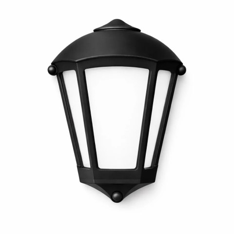 Oprawa elewacyjna kinkiet FABIO BLACK OPAL Fumagalli E27 wys.290mm, szer.215/120 mm IP55 230V czarny / tworzywo sztuczne