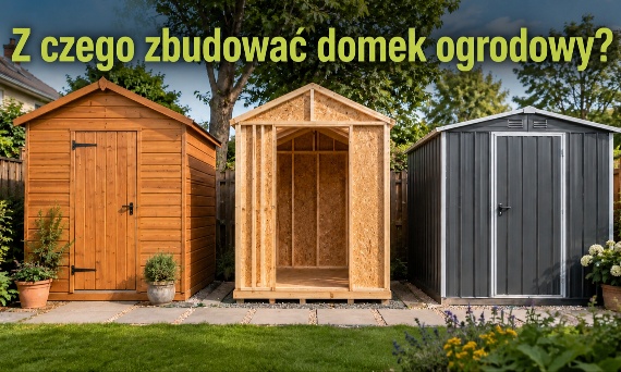 Z czego zbudować domek ogrodowy: z drewna, OSB czy metalu?